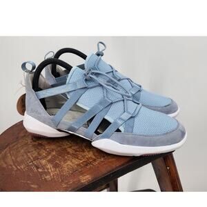 New Jambu Women's‎ Azalea Sneaker Strappy Blue Comfort Casual Summer Size 9